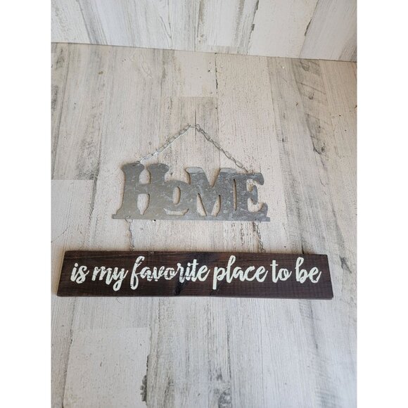 Home is my favorite place hanging sign decor - Picture 1 of 7